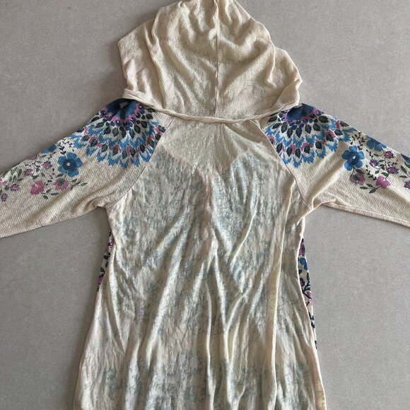 RARE Free People Winter Garden Hooded Henley ASO Alex Russo - Picture 8 of 13